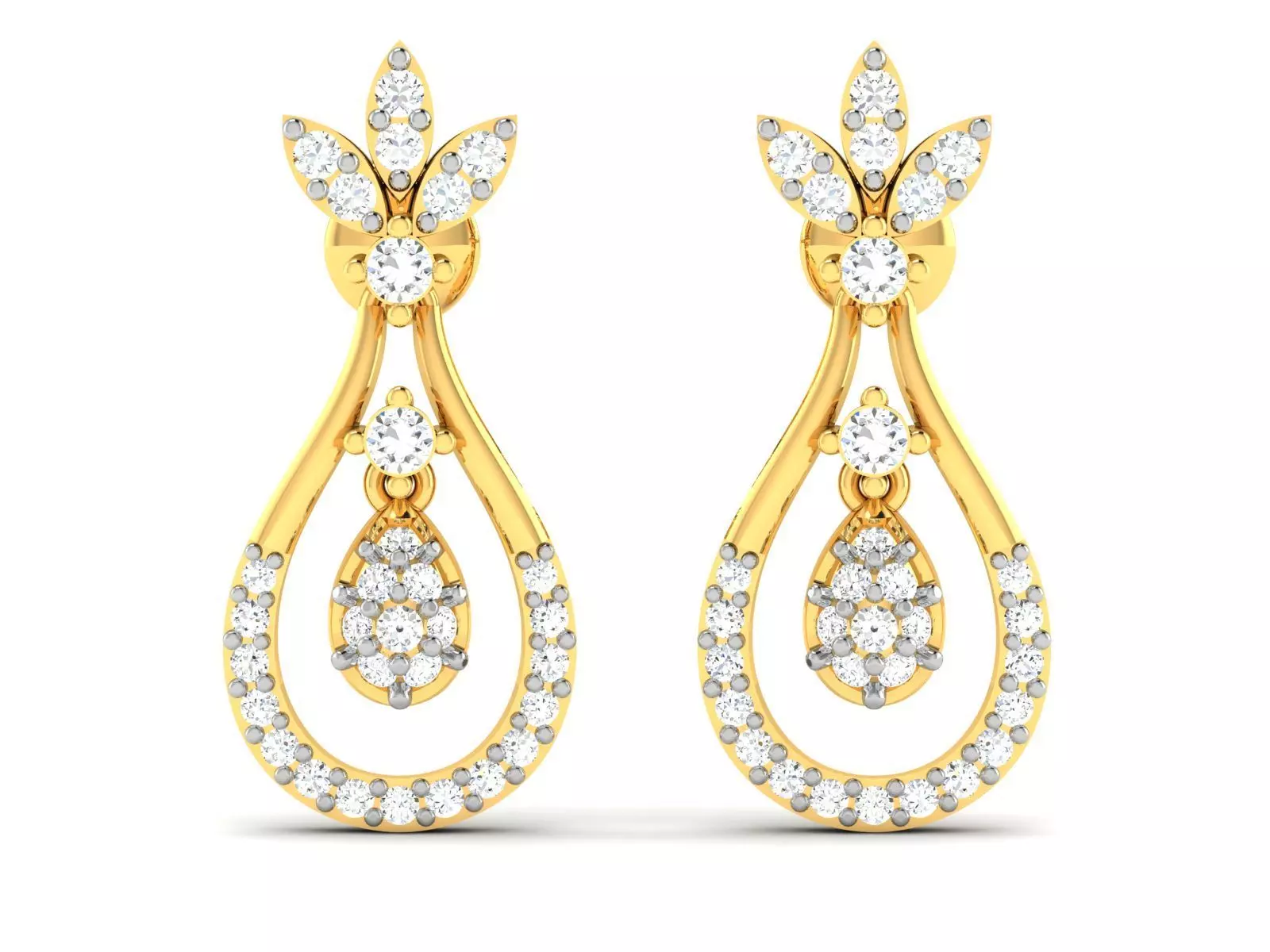 Women earrings 3dm render detail 3D print model 3D print model_0