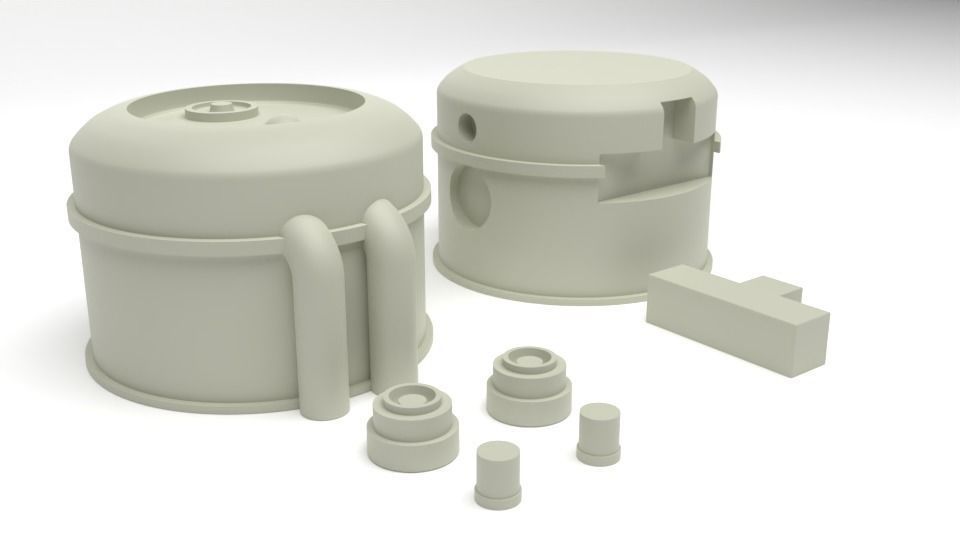 Star Wars Mos Eisley Tank  1-18 scale Kenner Hasbro  3D print model_6