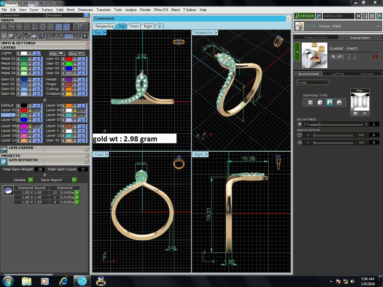 Ring-5759 elegant diamond ring gold 3D print model_9