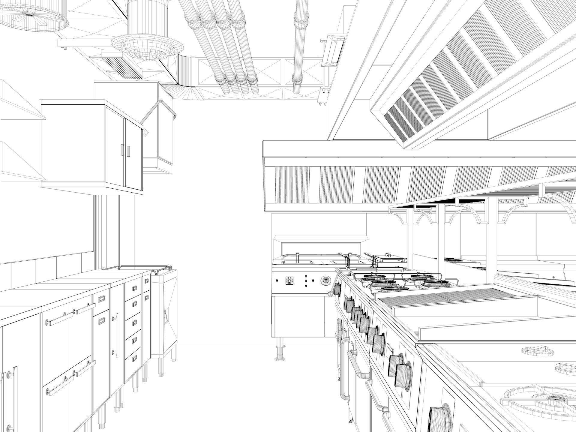 Commercial Kitchen 3 3D model_16