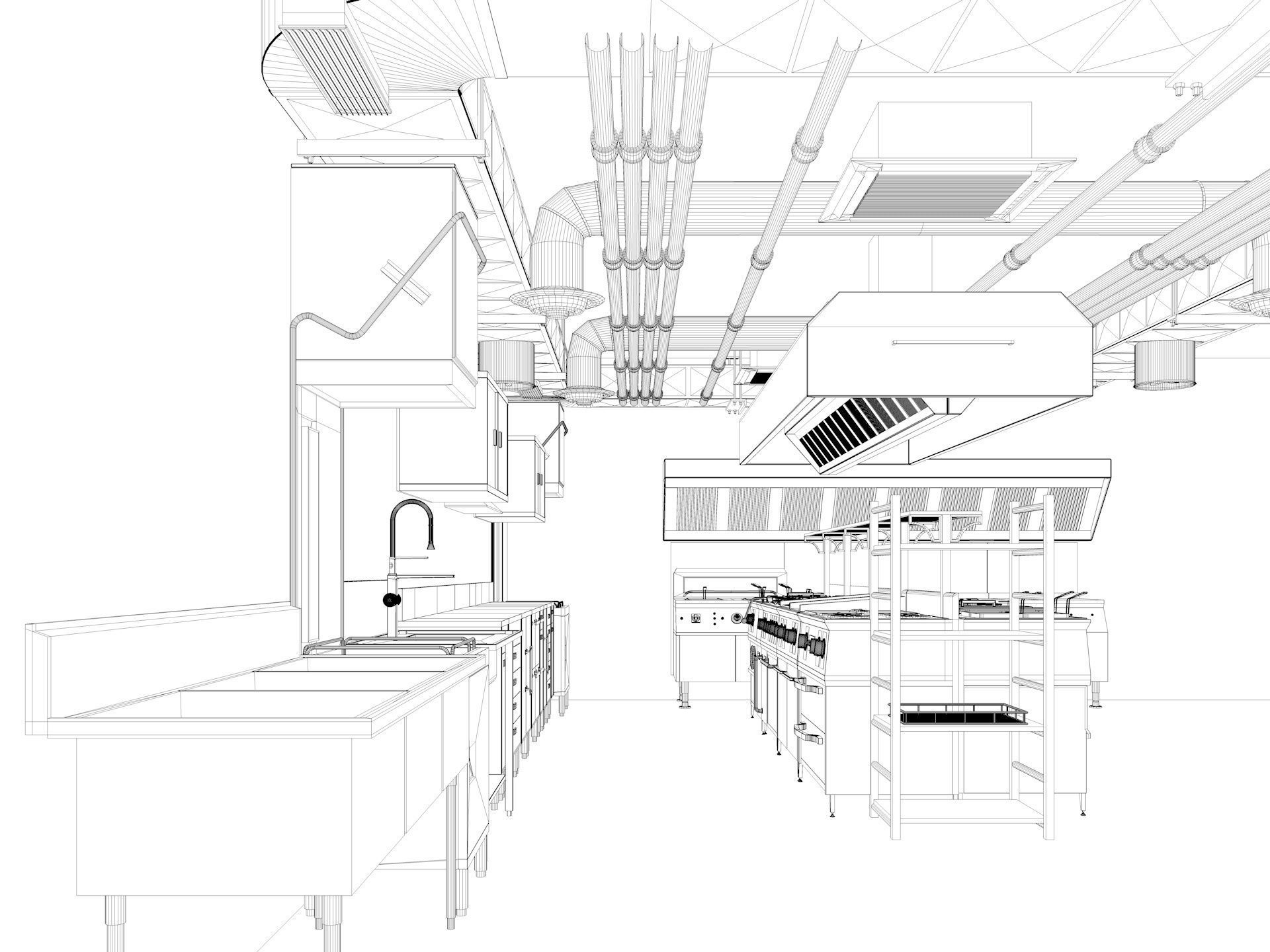 Commercial Kitchen 3 3D model_11