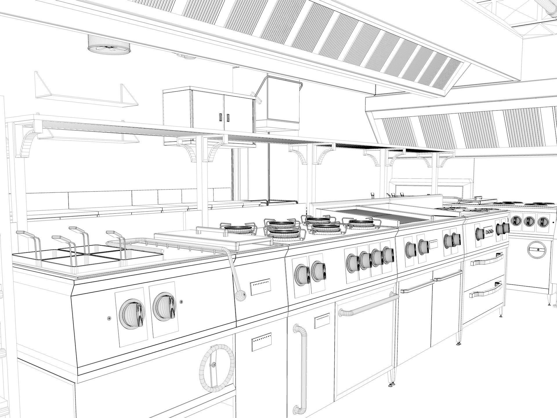 Commercial Kitchen 3 3D model_14