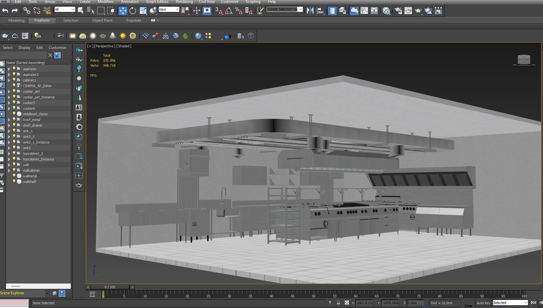 Commercial Kitchen 3 3D model_19