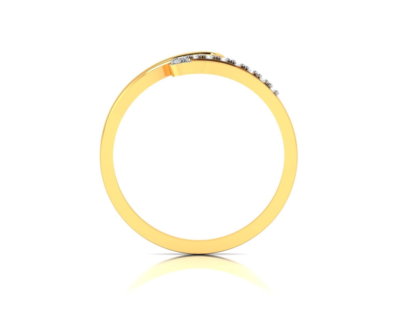 Ring-5707 diamond ring gold 3D print model_3