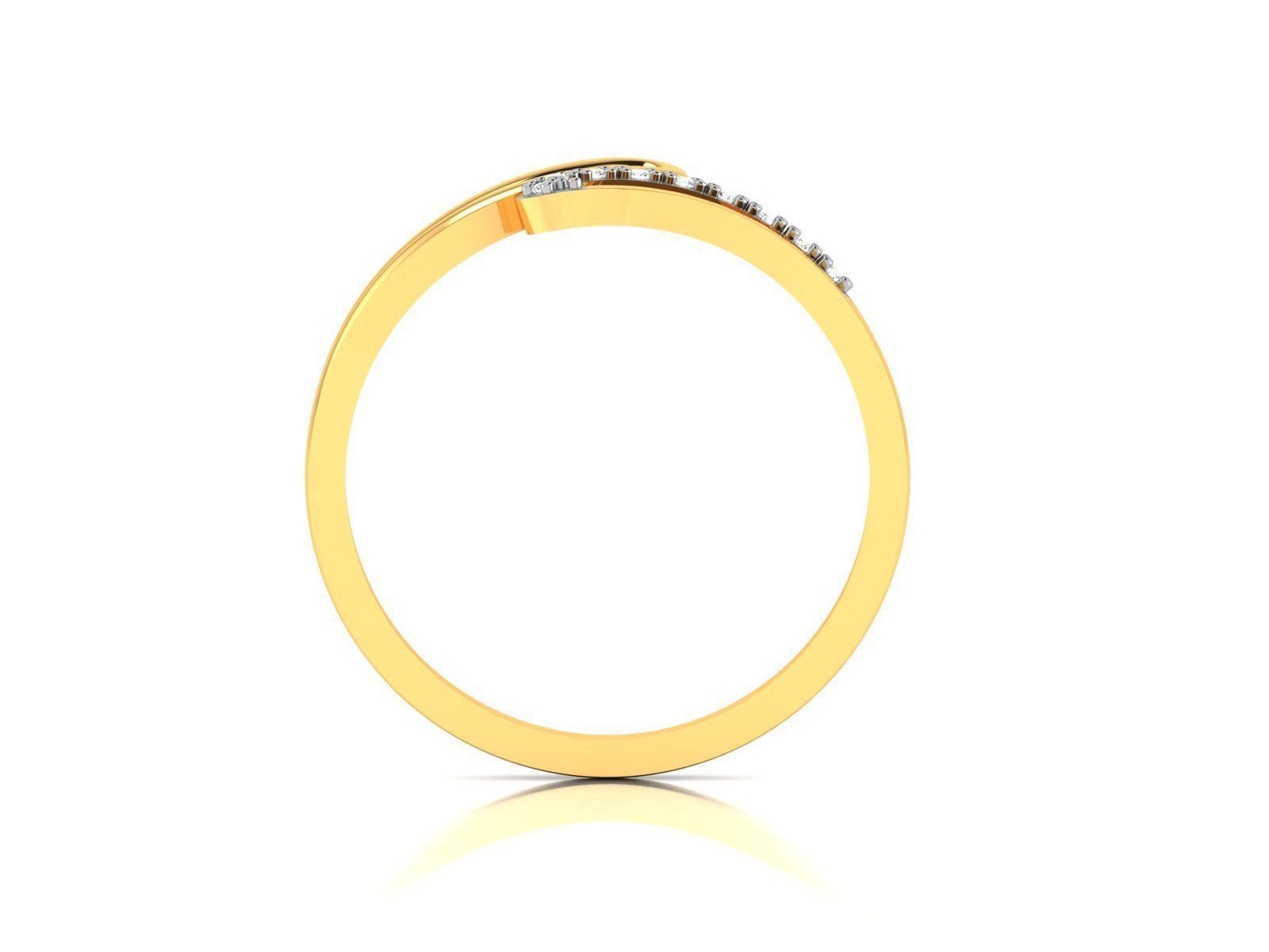Ring-5707 diamond ring gold 3D print model_2