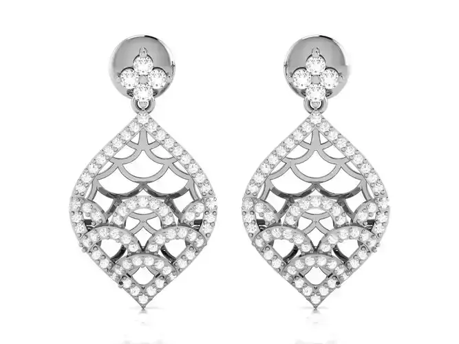 Women earrings 3dm render detail 3D print model