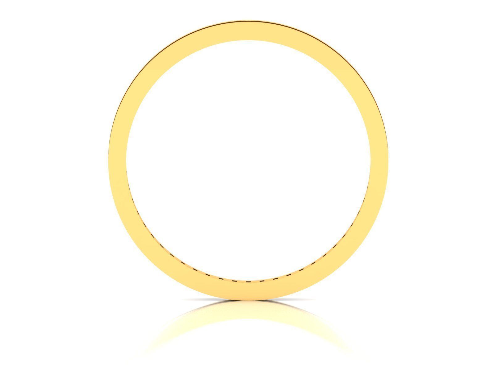 Ring-5610 gold and diamond hoop earring 3D print model_2