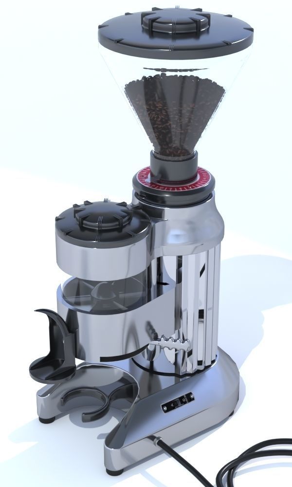 Faema e61 espresso machine and  FP Grinder with a coffee cup 3D model_11