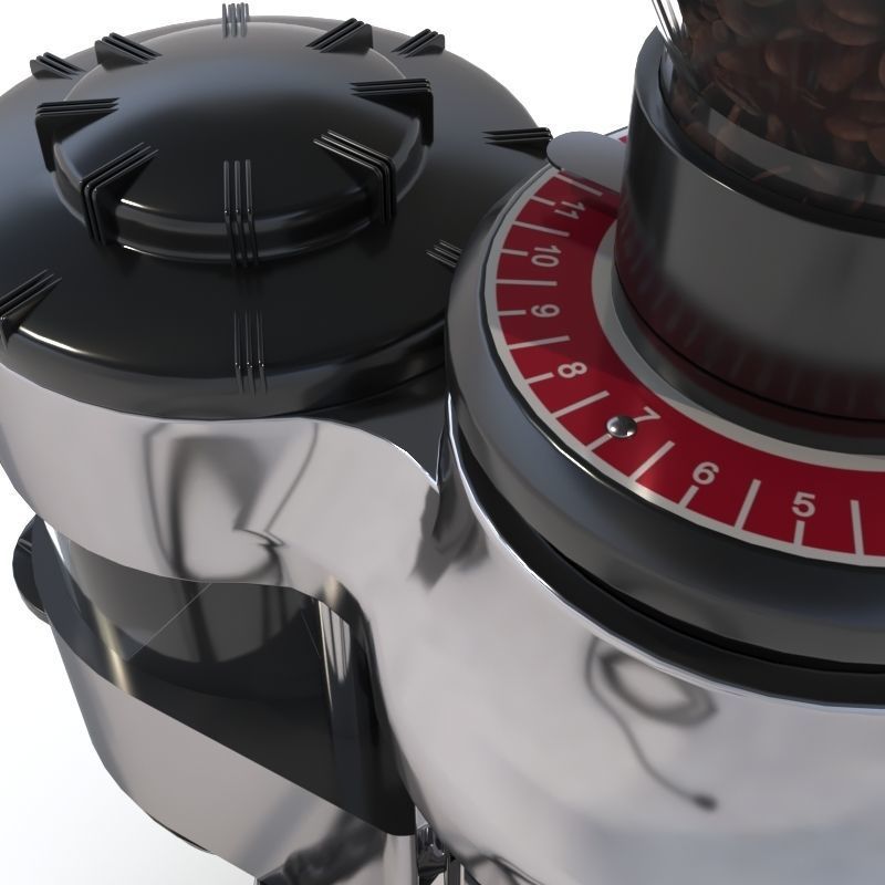 Faema e61 espresso machine and  FP Grinder with a coffee cup 3D model_13