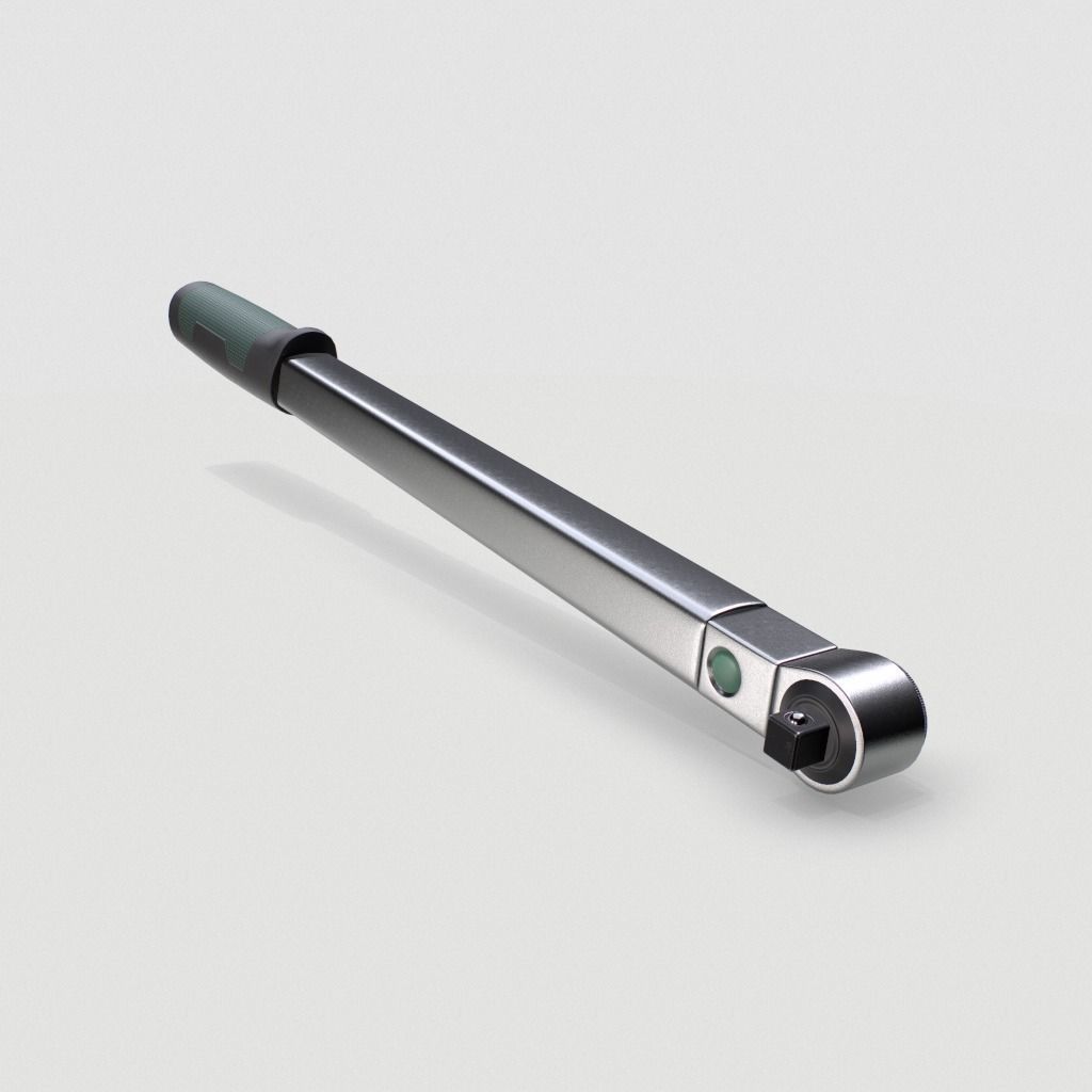 Torque wrench tool Low-poly 3D model_5