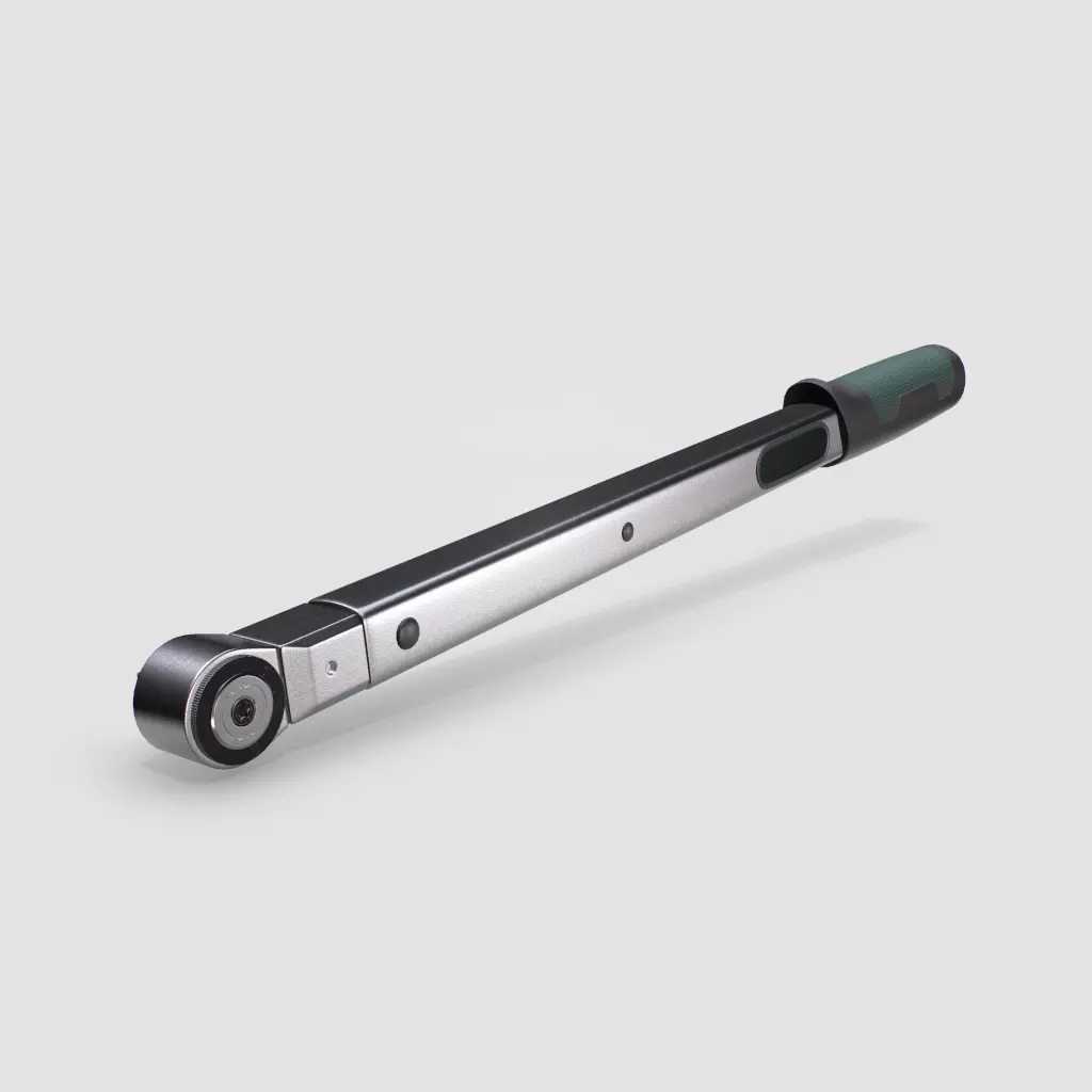 Torque wrench tool Low-poly 3D model_0