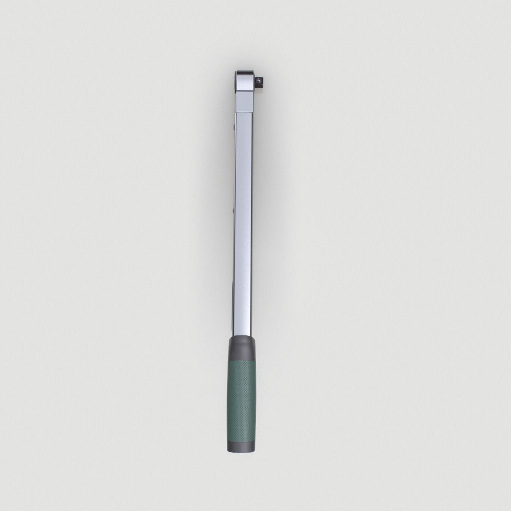 Torque wrench tool Low-poly 3D model_9