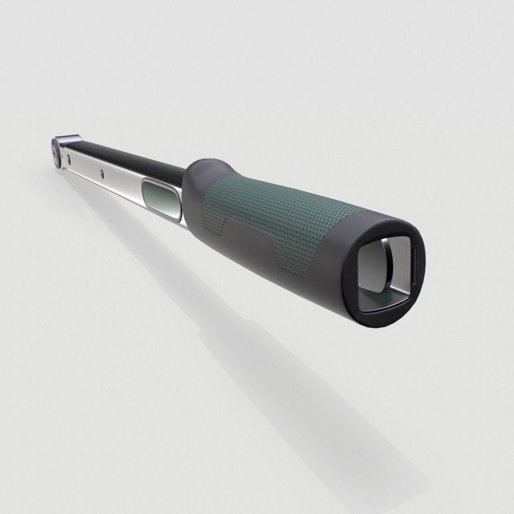 Torque wrench tool Low-poly 3D model_7