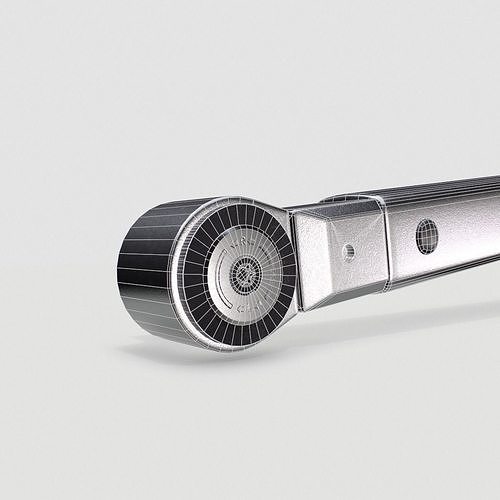 Torque wrench tool Low-poly 3D model 4