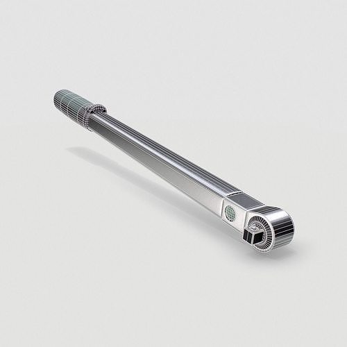 Torque wrench tool Low-poly 3D model 6