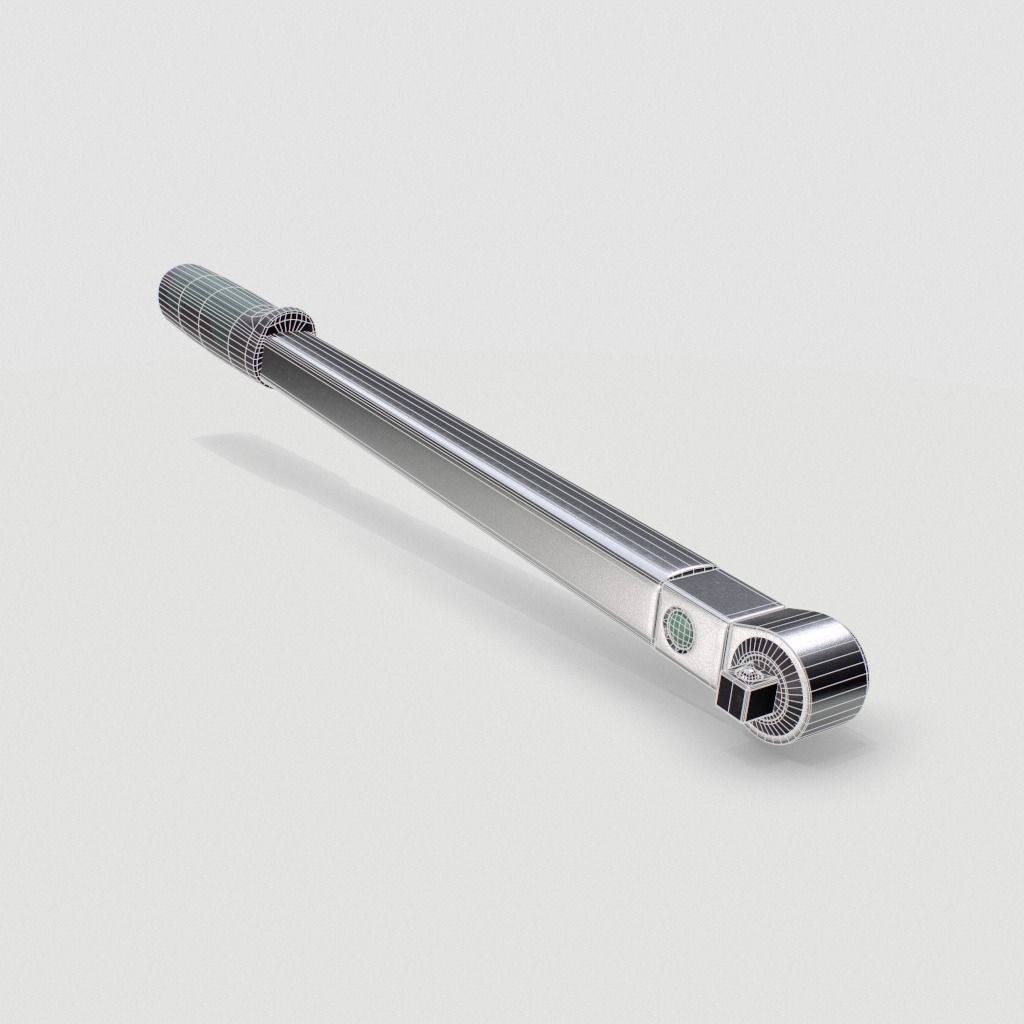 Torque wrench tool Low-poly 3D model_6