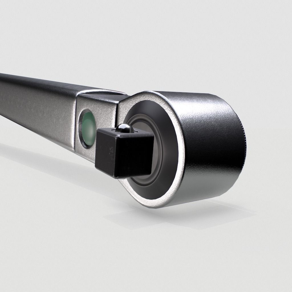 Torque wrench tool Low-poly 3D model_11