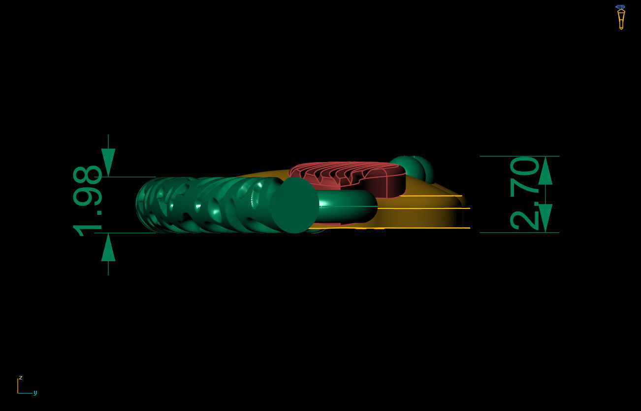 birds on a branch necklace 3D print model_7