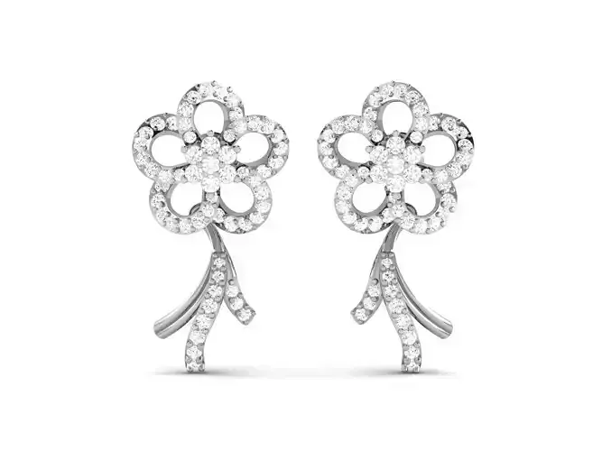 Women earrings 3dm render detail 3D print model