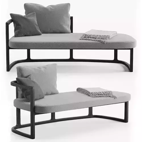 Porada Romain Chaise Lounge 3D model