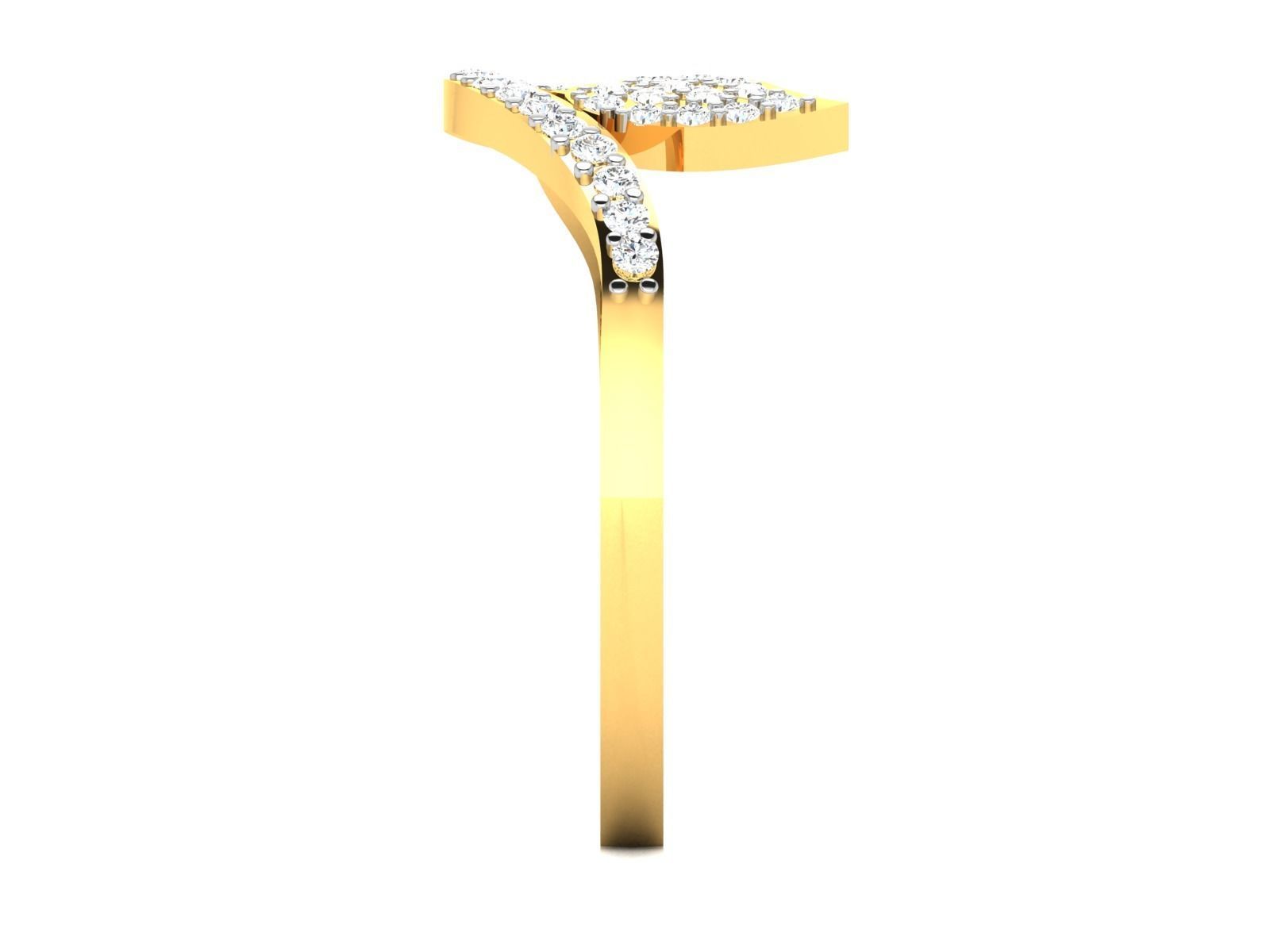 Ring-4952 diamond ring gold 3D print model_4