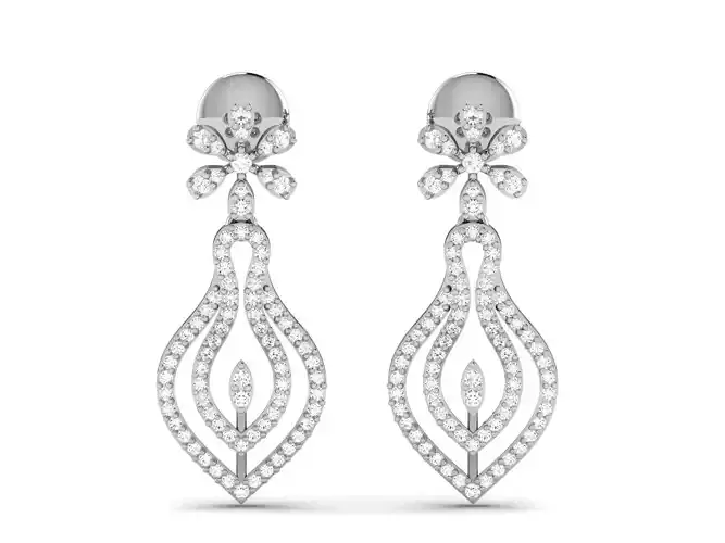 Women earrings 3dm render detail 3D print model