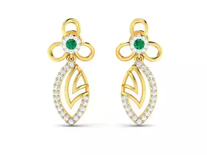 Women earrings 3dm render detail 3D print model