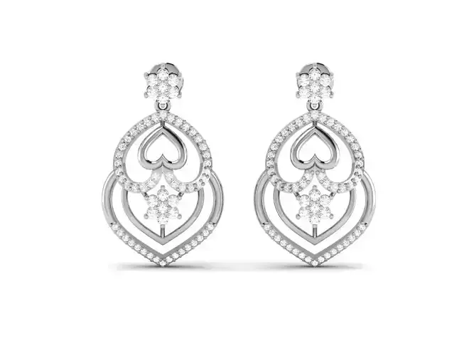 Women earrings 3dm render detail 3D print model