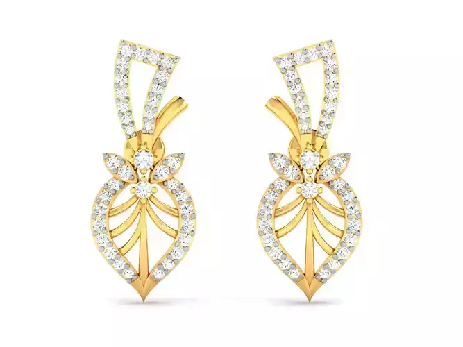 Women earrings 3dm render detail 3D print model