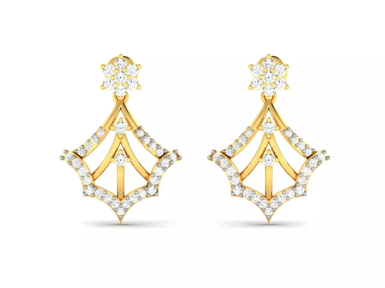 Women earrings 3dm render detail 3D print model 3D print model_0