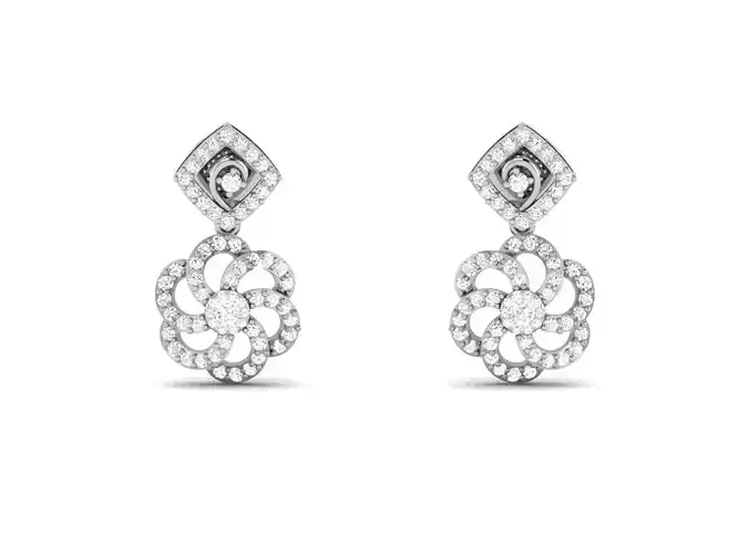 Women earrings 3dm render detail 3D print model