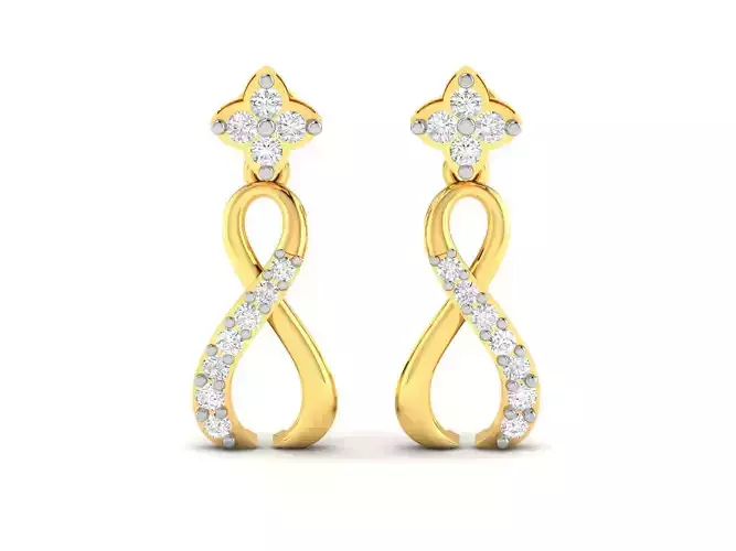 Women earrings 3dm render detail 3D print model