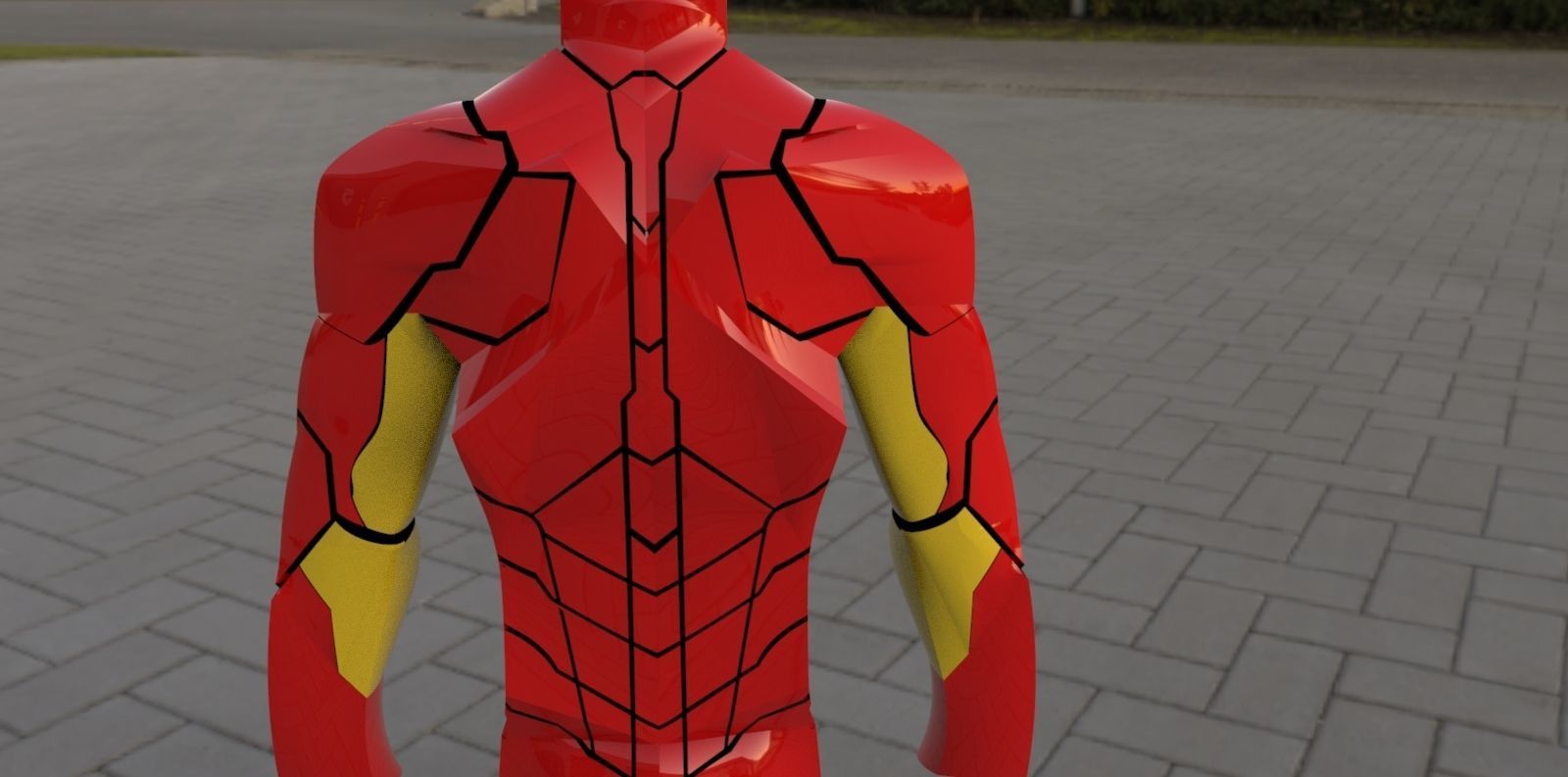 IRON MAN SUIT Low-poly 3D model_4