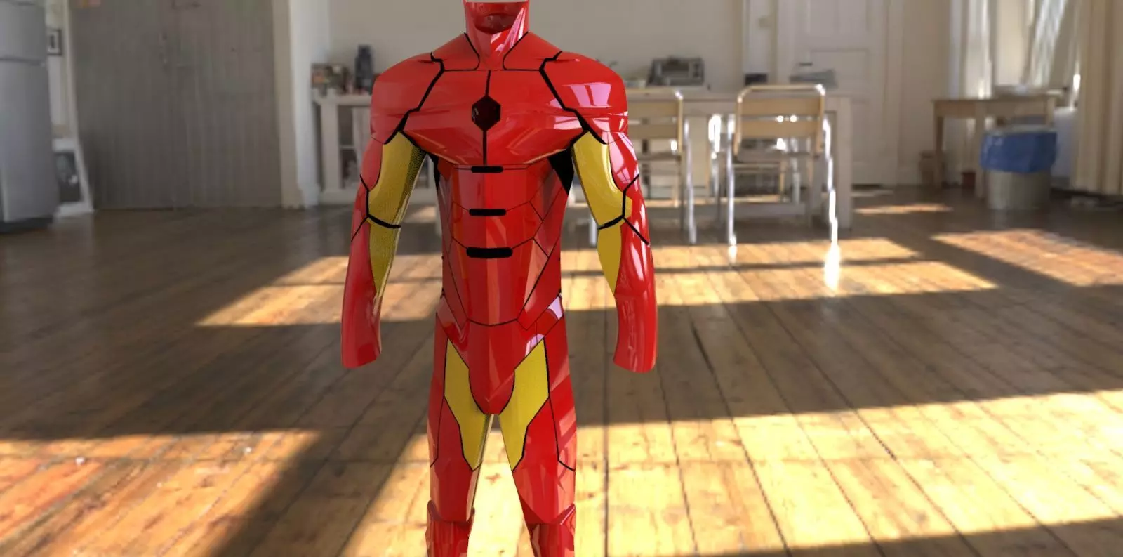 IRON MAN SUIT Low-poly 3D model_0