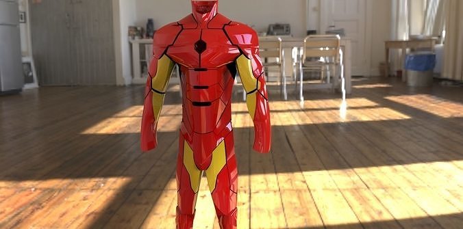 IRON MAN SUIT  Low-poly 3D model