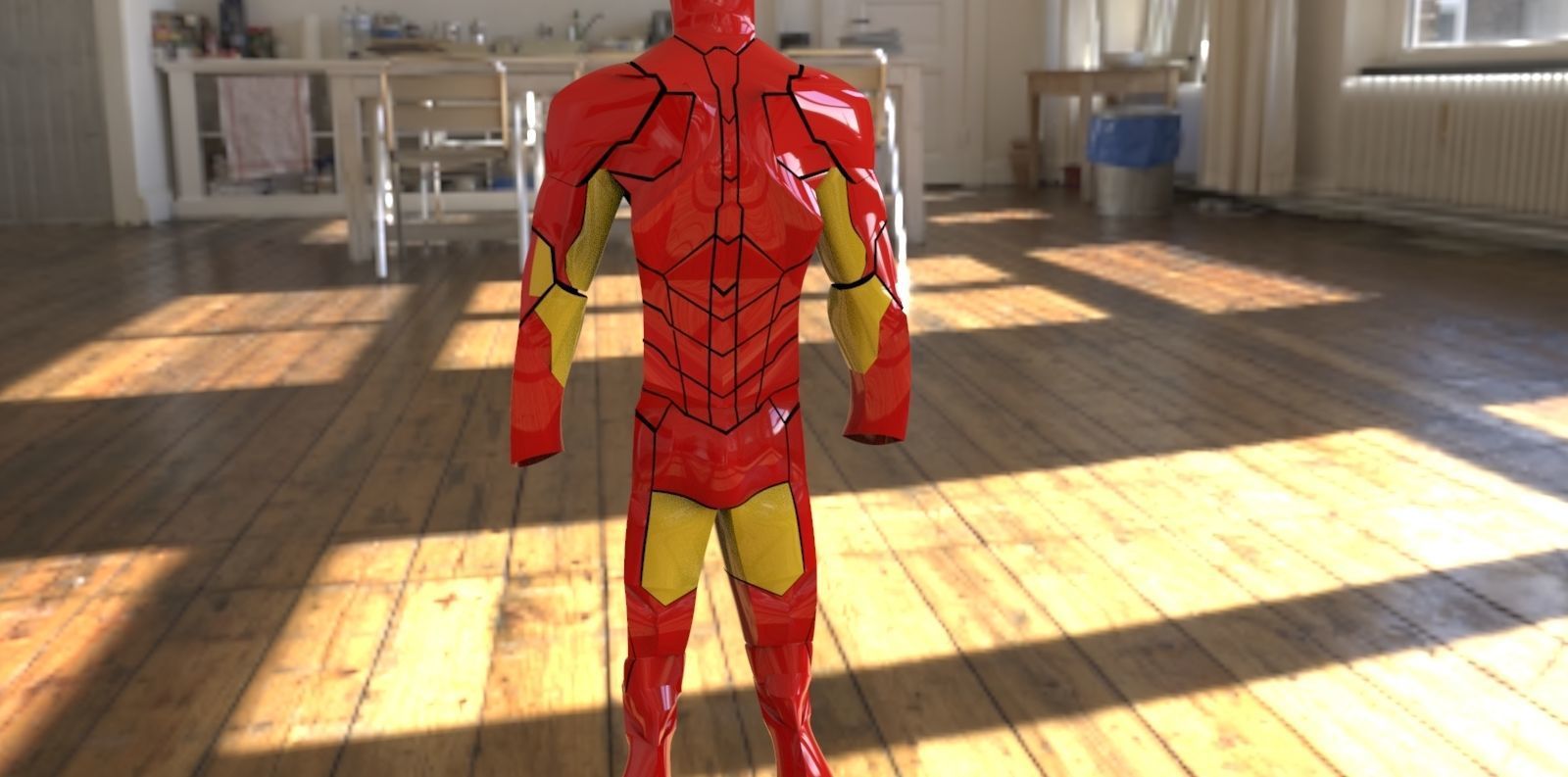 IRON MAN SUIT Low-poly 3D model_1