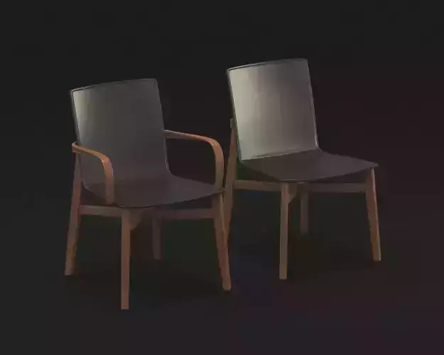 Chair of Dinning or working Free 3D model