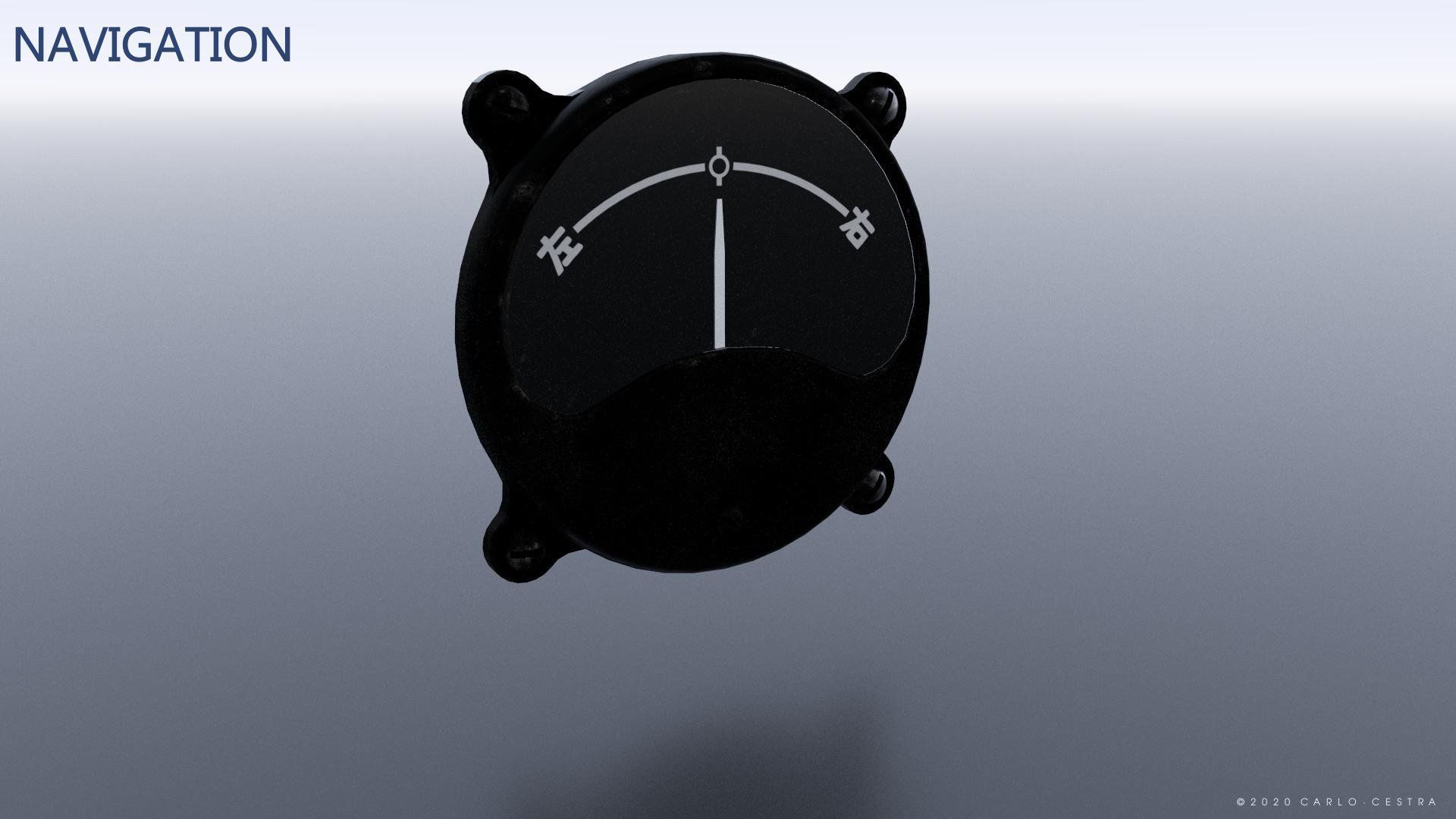 WW2 IMPERIAL JAPANESE FLIGHT INSTRUMENTS - ASSET PACK Low-poly 3D model_13