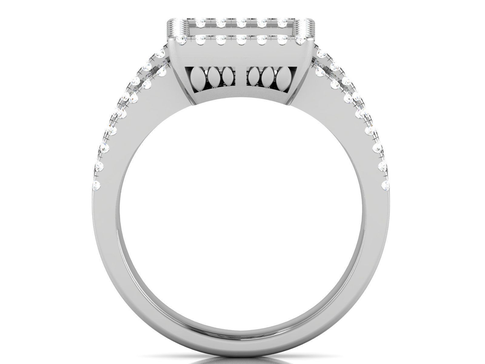 Ring-2885 diamond engagement ring gold 3D print model_4