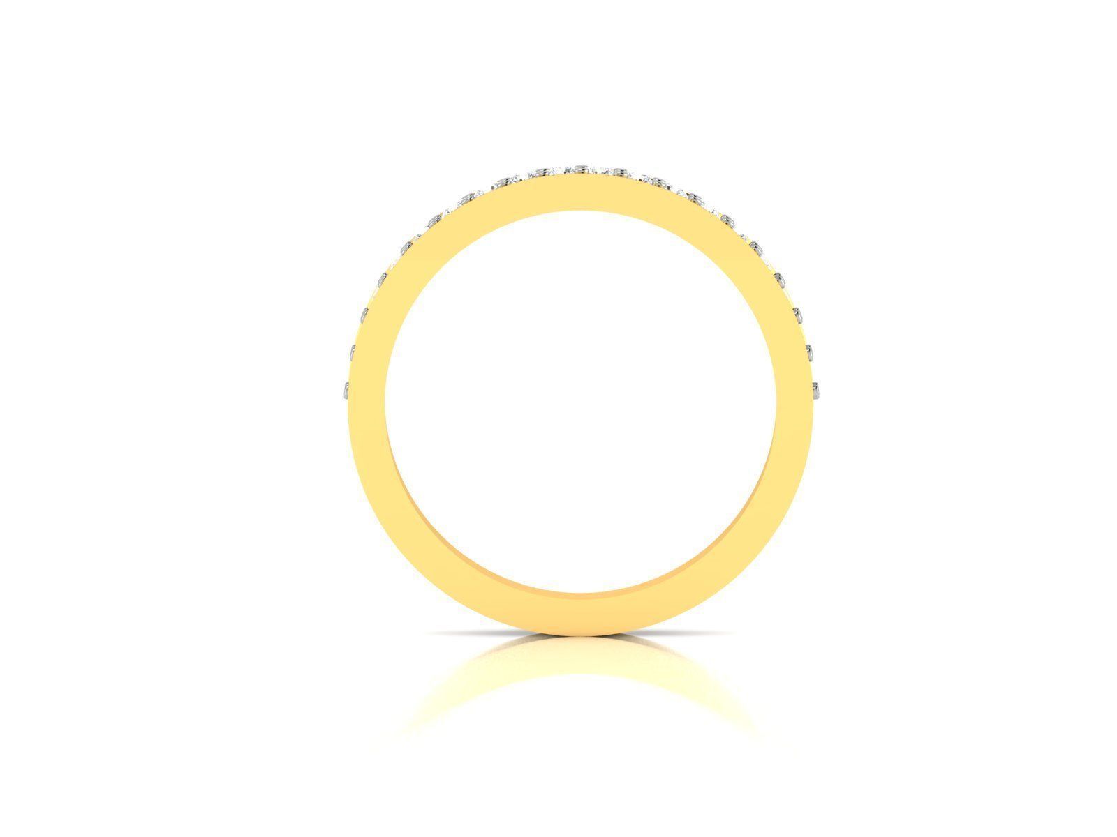 Ring-0908 gold diamond eternity ring 3D print model_2