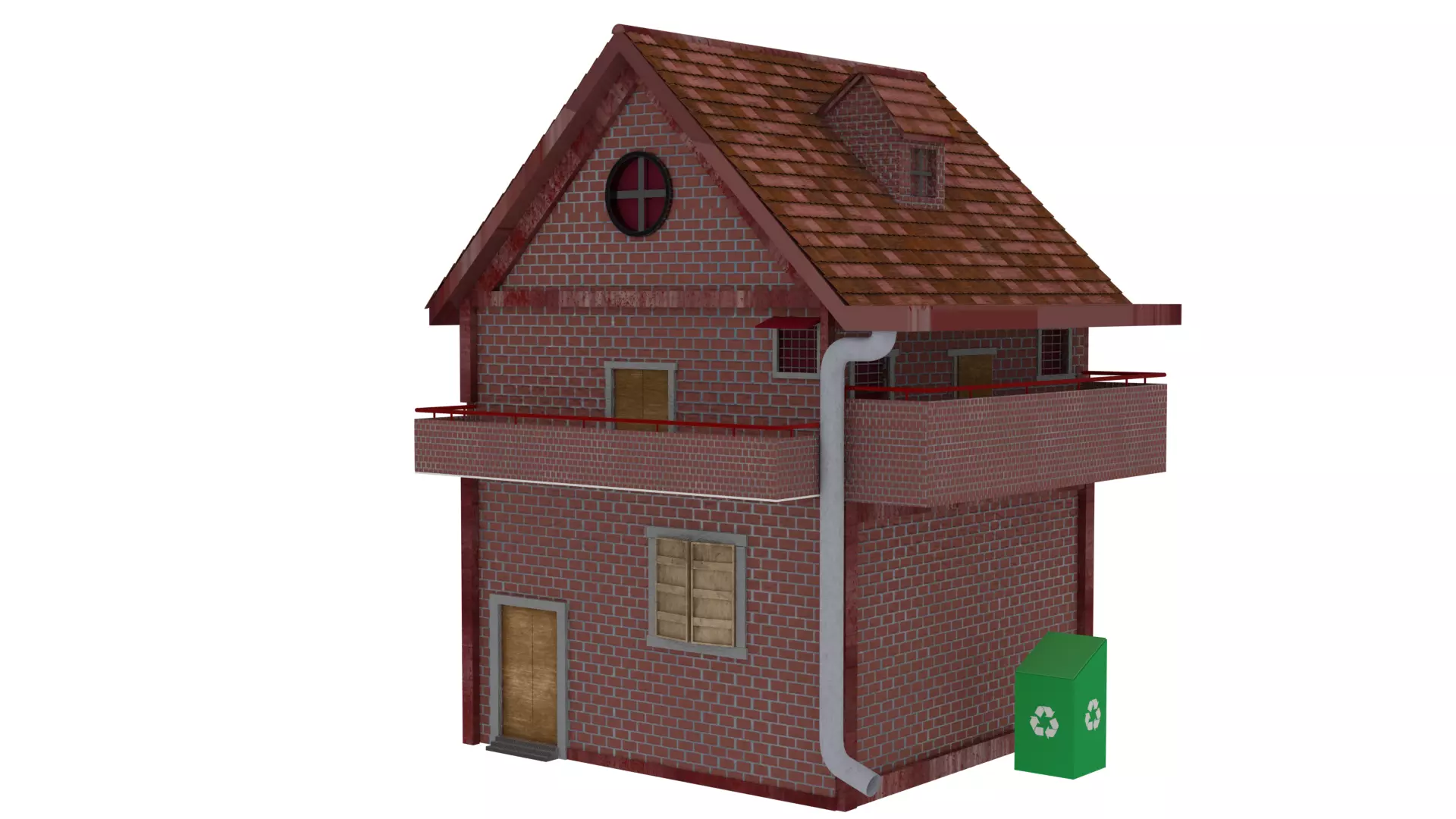 BRICK HOUSE Free 3D model