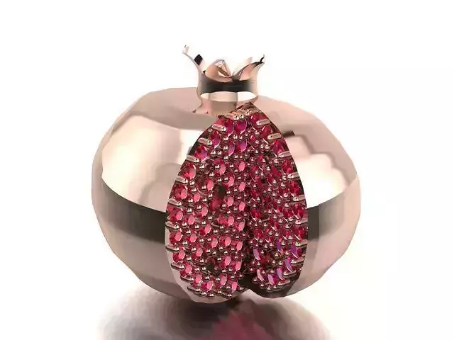 pomegranate necklace or earrings