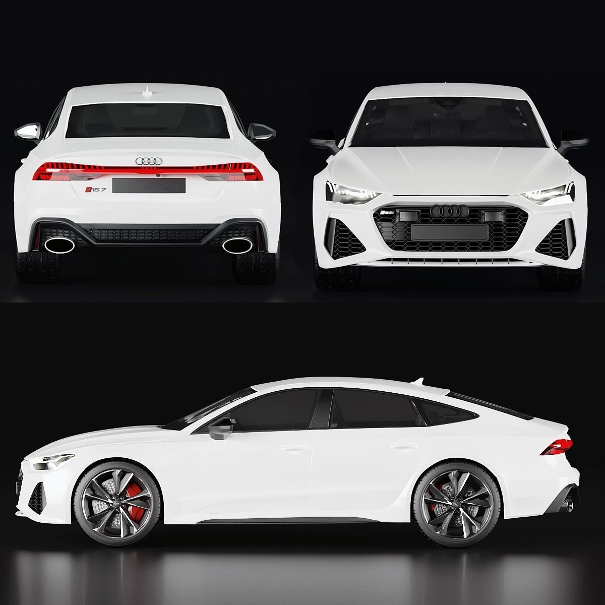 Audi RS7 3D model_4