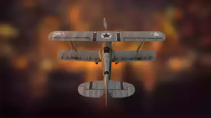 Biplane Avia B-534 with interiors