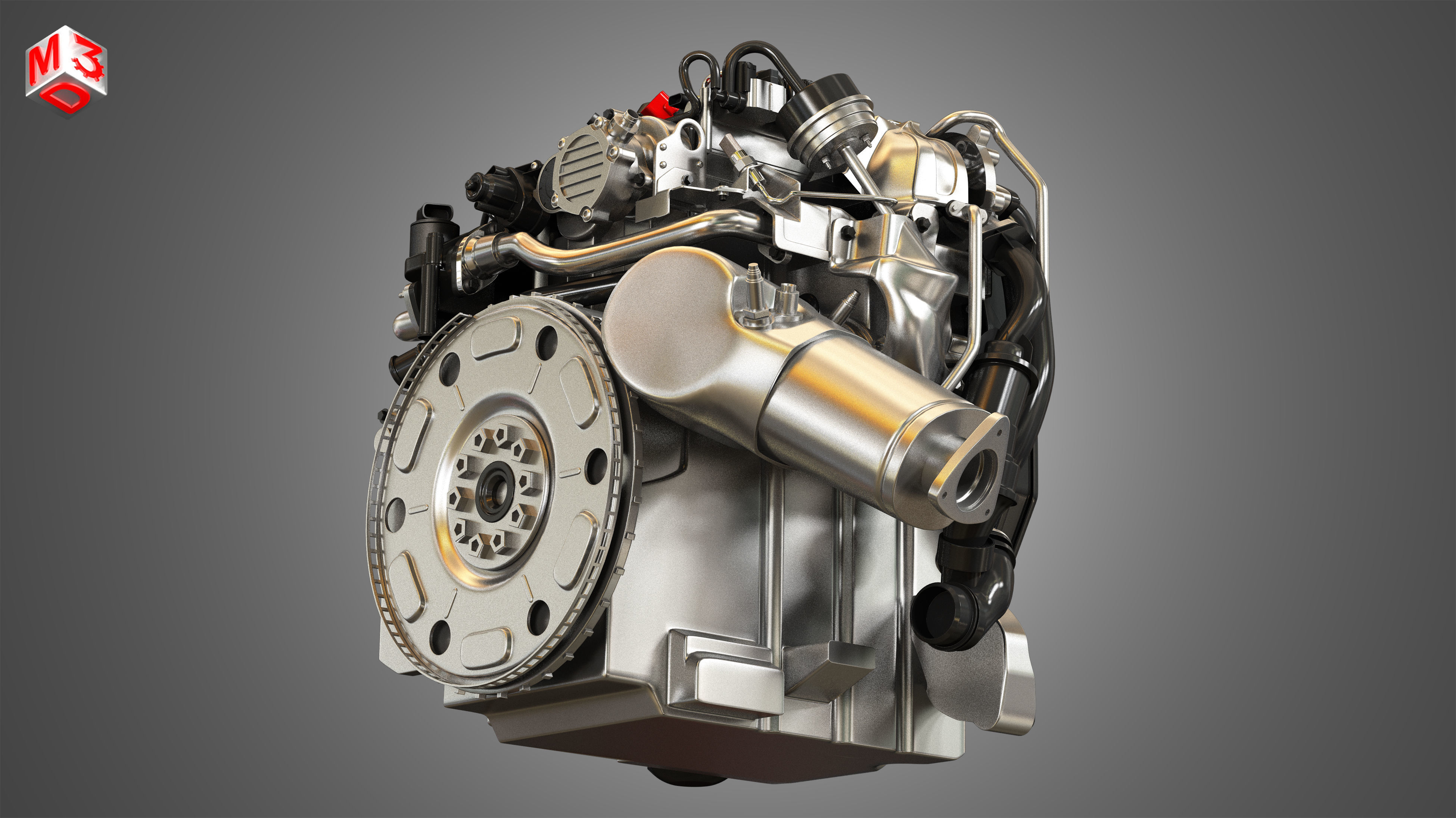 S60 T6  Drive - E 4 Cylinder Turbocharged Diesel Engine 3D model_8
