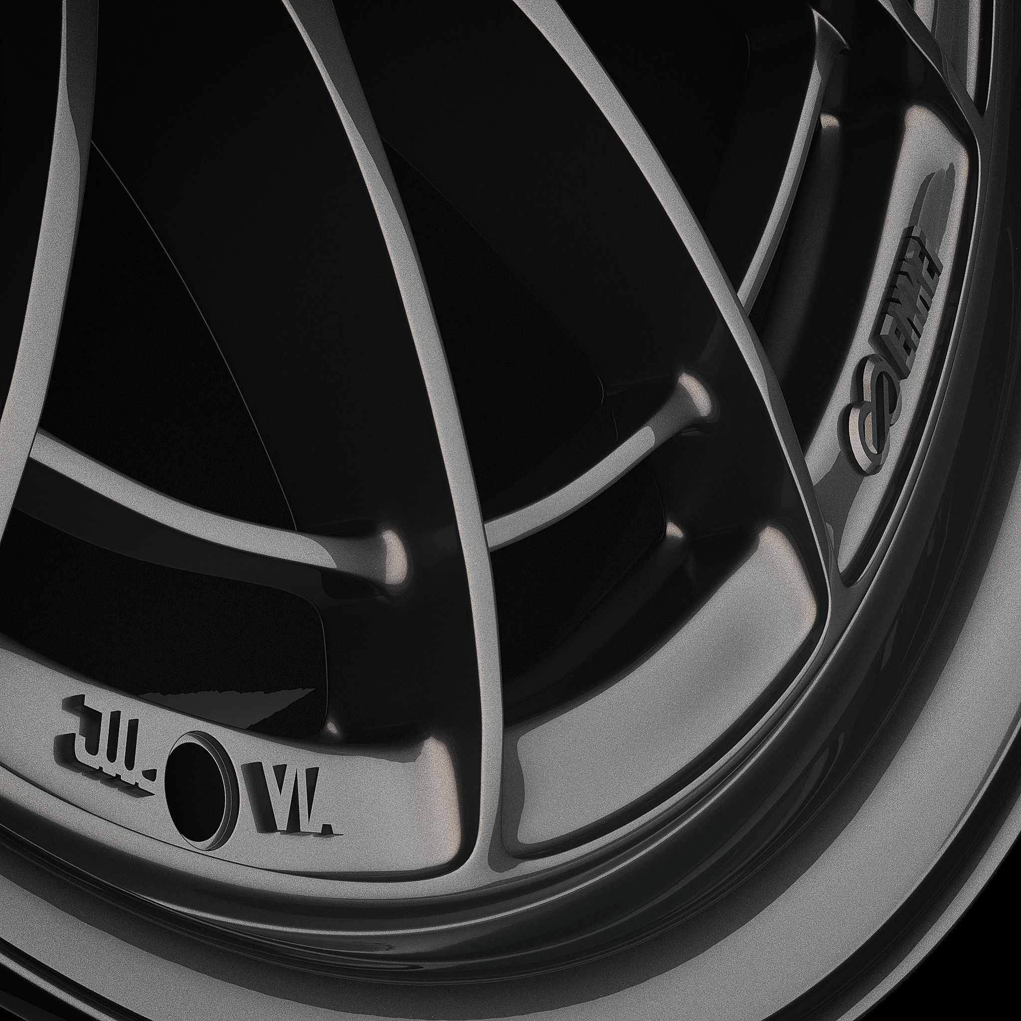 Enkei Wheels - nt03m Low-poly 3D model_10