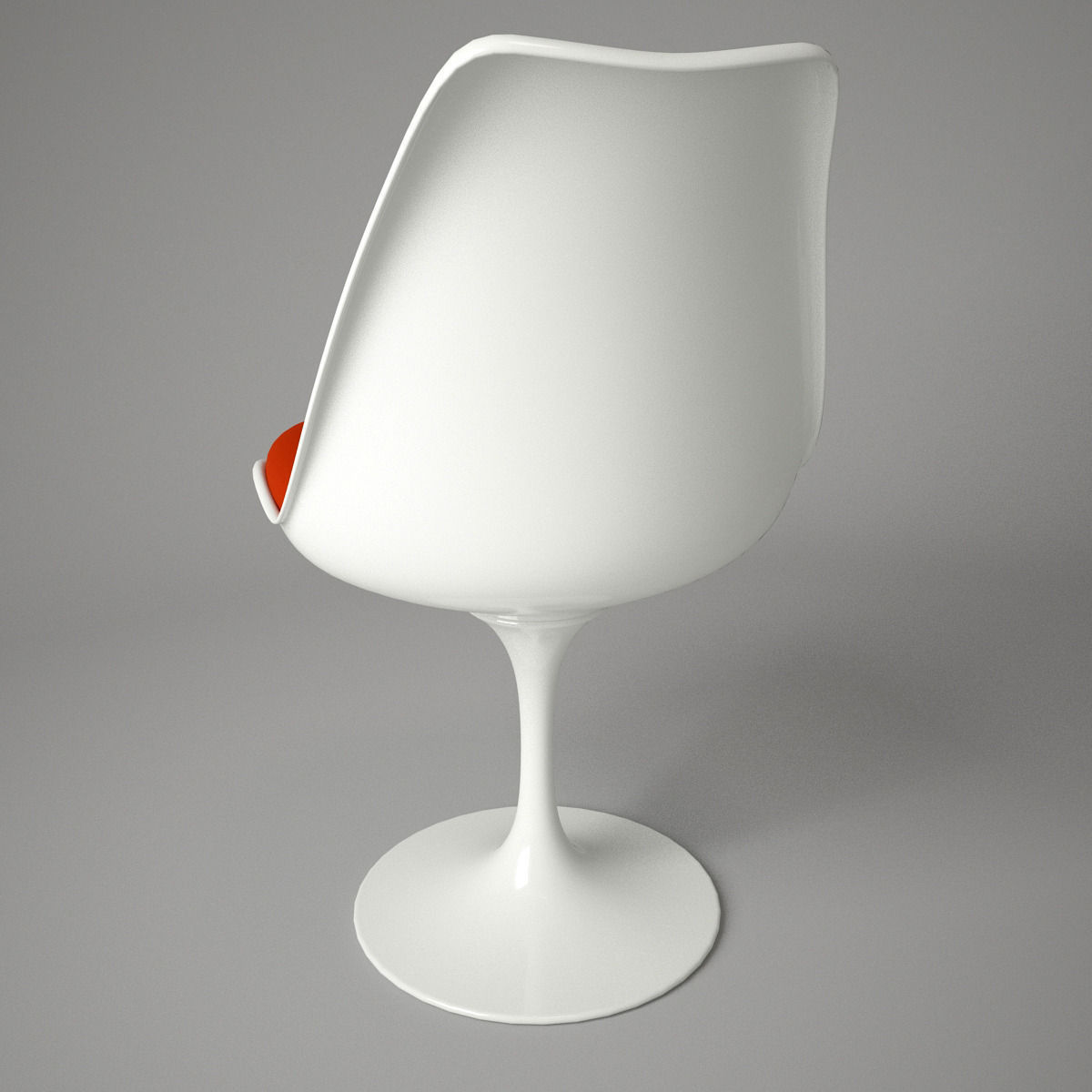 Tulip Chair and Armchair 3D model_8