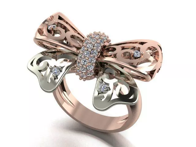 3 piece knot ring 3D print model