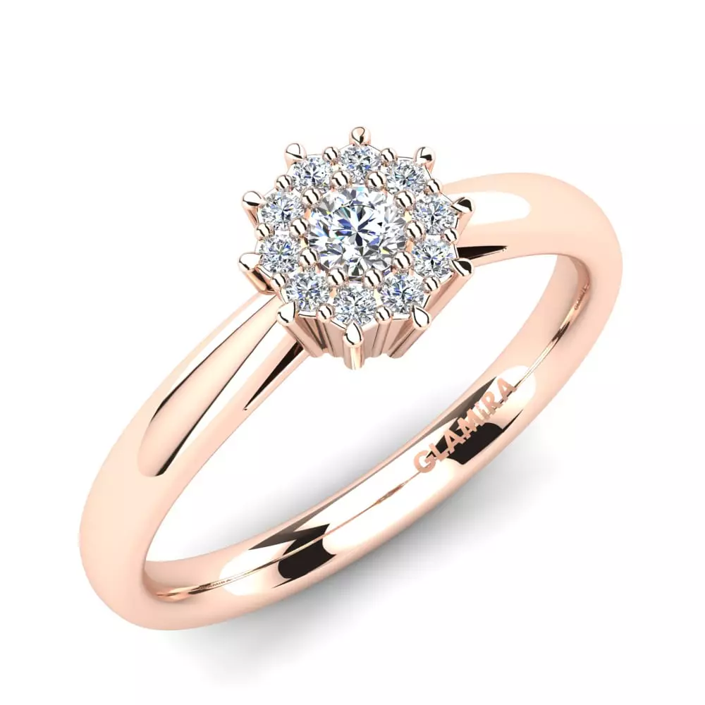 Solitaire Engagement Ring  3D print model_0