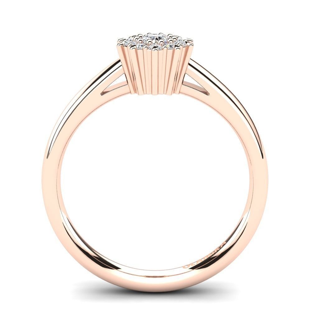 Solitaire Engagement Ring  3D print model_2